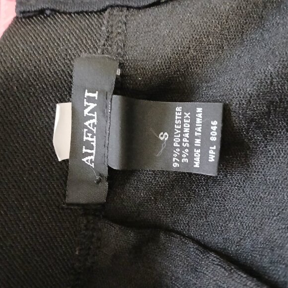 Alfani Textured Pencil Skirt Women’s Size S Black Back Slit Career Zip Closure - Picture 4 of 4